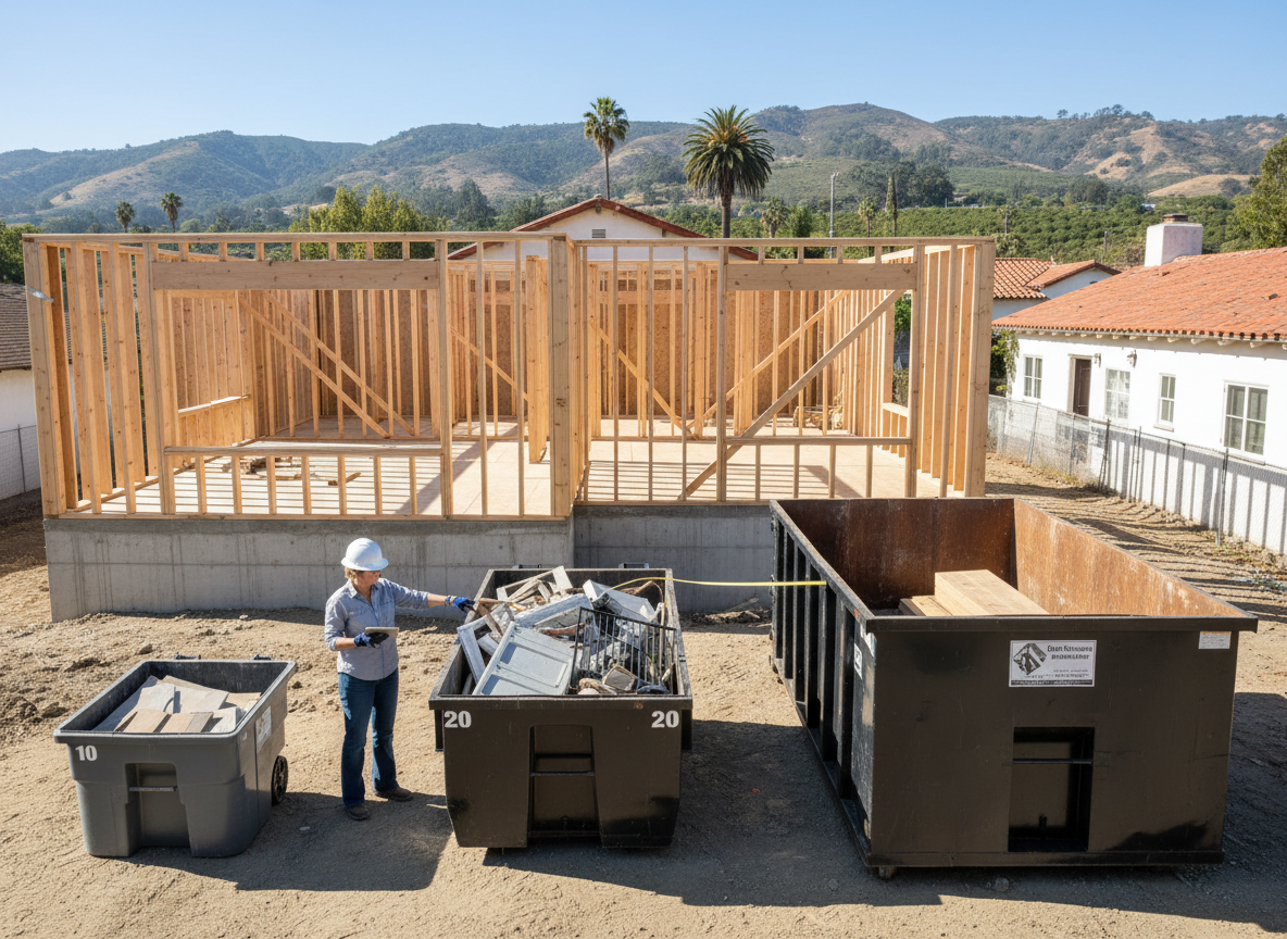 How to Size a Dumpster for a Santa Paula Home Addition Project